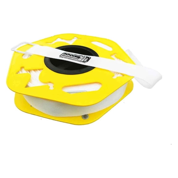 Field Marking Tape with Anchors, 40-Yard Length,White/Yellow
