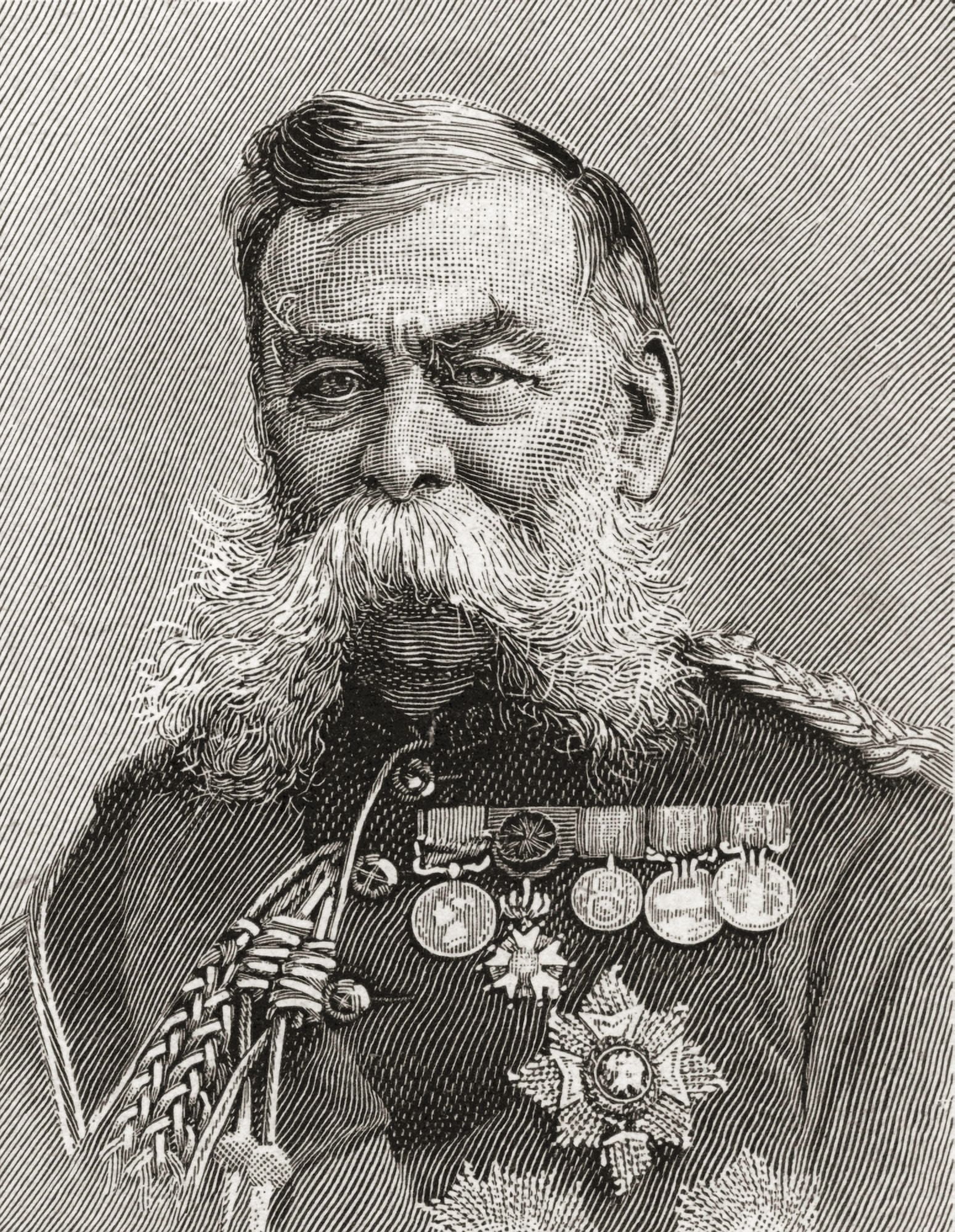 Field Marshal Sir John Linthorn Arabin Simmons 1821 Canvas Art - Ken Welsh Design Pics (12 x 15)