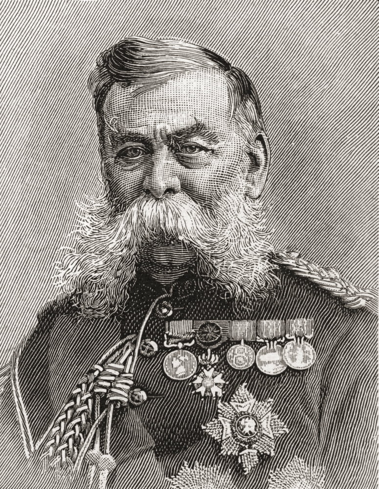 Field Marshal Sir John Linthorn Arabin Simmons 1821 Canvas Art - Ken Welsh Design Pics (24 x 30)