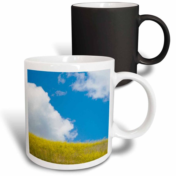 3drose, Field Mustard, Lafayette Reservoir, California - Us05 Pcl0039 - Paul Colangelo, 11oz Magic Transforming Mug