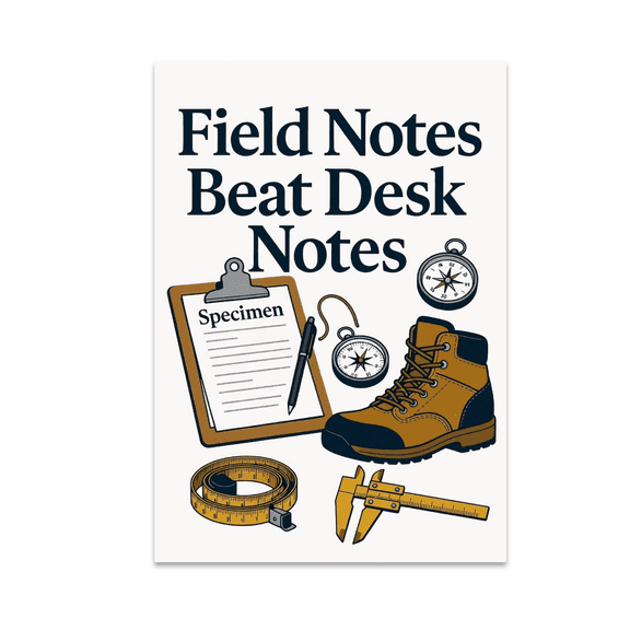 Field Notes Beat Desk Notes - Environmental Field Technician - 13x19 Poster Print