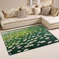 thumbnail image 1 of Field Of Daisies Soft Polyester Area Rug 31''x20'', Non Slip, Memory Foam, Water Absorbent, 1 of 7