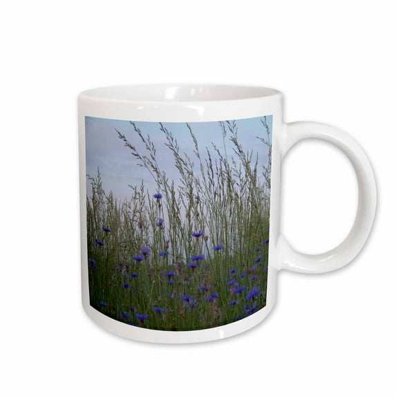 3drose, Field of Purple Wildflowers, 11oz Mug