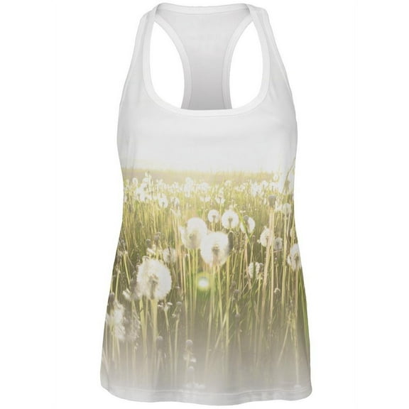 Field Of Wishes Dandelions All Over Womens Work Out Tank Top Multi SM