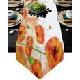 thumbnail image 1 of Field Red Flowers Bouquet Modern Table Runner Home Table Decor Cotton Linen Table Flag Hotel Wedding Tablecloth, 1 of 4
