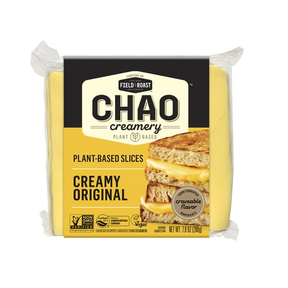 Field Roast Refrigerated Chao Creamy Dairy Free Original Slices, 7 oz Plastic