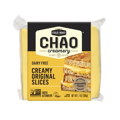 Field Roast Refrigerated Chao Creamy Dairy Free Original Slices, 7 oz Plastic