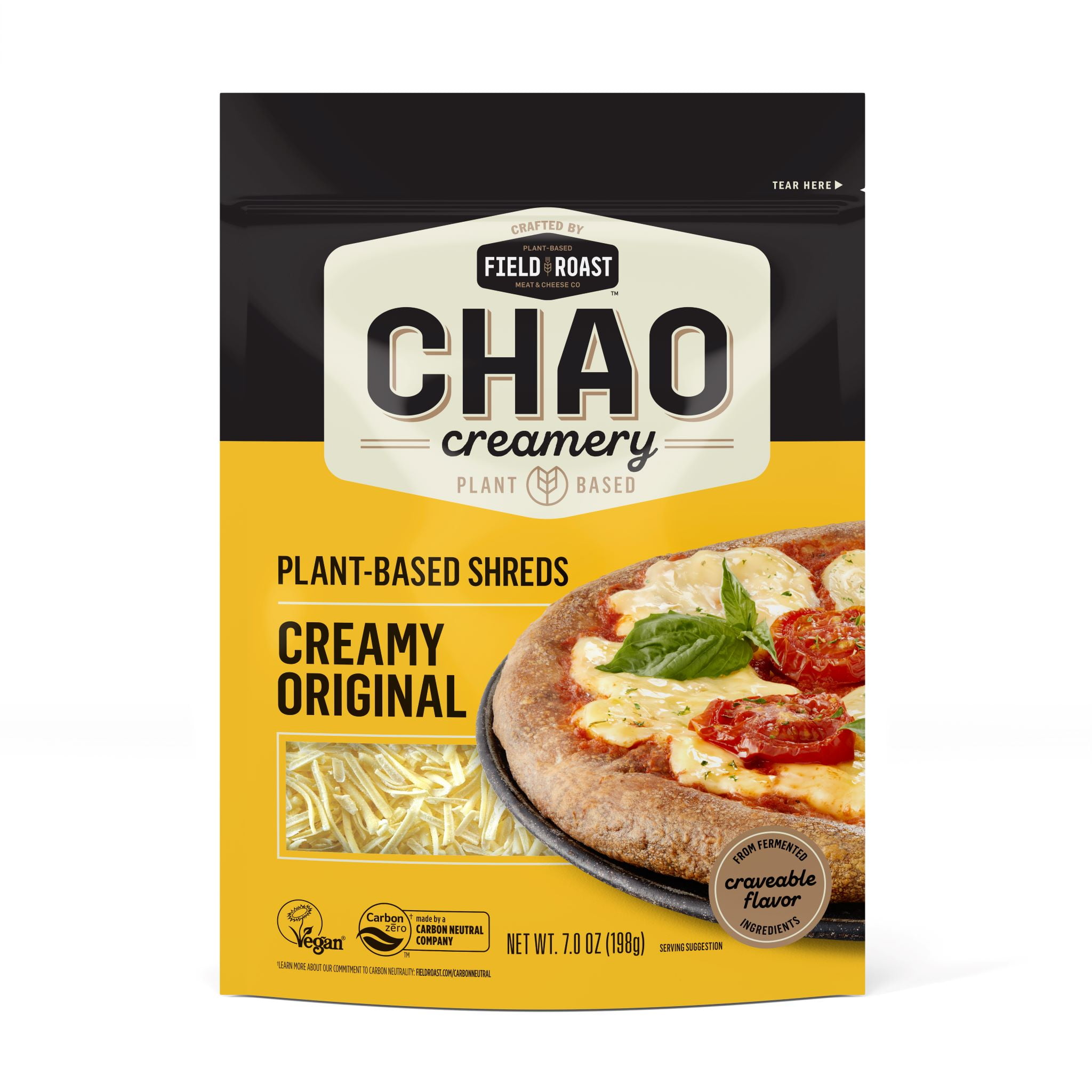 Field Roast Refrigerated Chao Creamy Dairy Free Original Shreds 7 oz Plastic