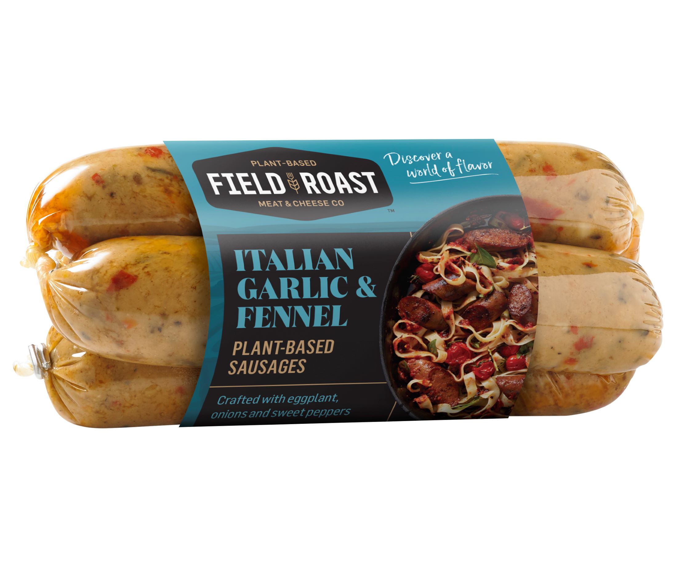Field Roast Refrigerated Italian Garlic & Fennel Plant-Based Sausages, 12.95 oz - image 1 of 9