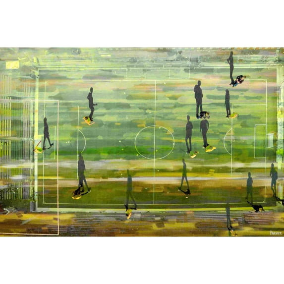 "Field Shadows" Painting Print on Wrapped Canvas