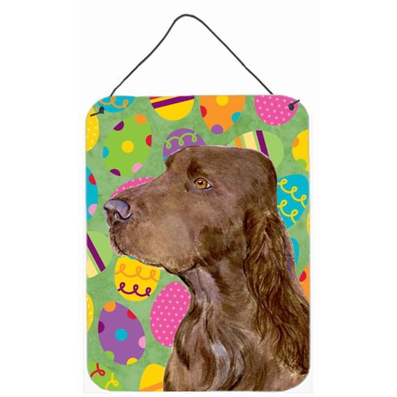 Field Spaniel Easter Eggtravaganza Aluminium Metal Wall Or Door Hanging Prints - 12 x 16 in.