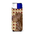 thumbnail image 1 of Field Spaniel Fall Leaves Portrait Ultra Hugger for slim cans, 1 of 6