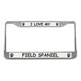 thumbnail image 1 of Field Spaniel License Plate Frame (Chrome) 5 Year Warranty, 1 of 1