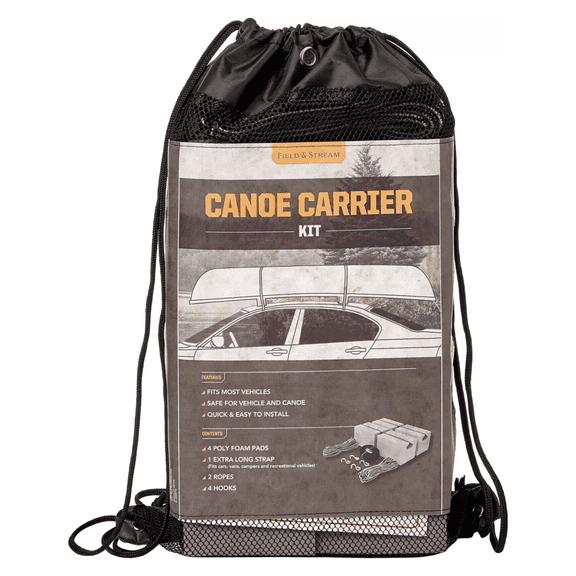Field & Stream Auto Roof Top Deluxe Canoe Carrier Kit - Complete with Everything