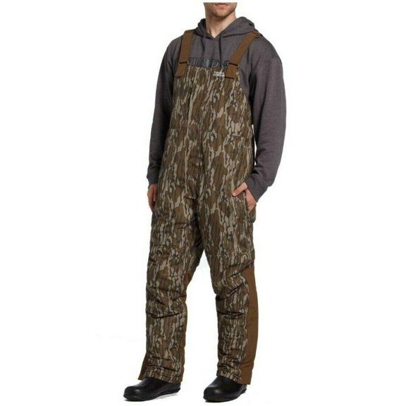 Field Stream Men's Hunting Bibs Command Hunt Waterfowl Reversible Brown Medium