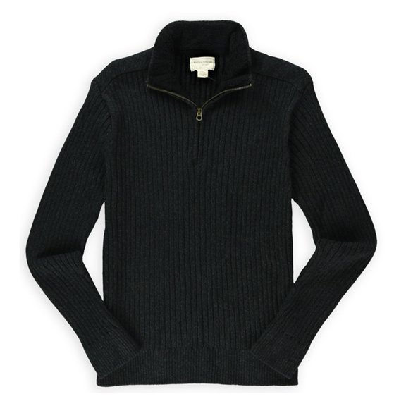 Field & Stream Mens Ribbed Mock Pullover Sweater, Grey, XX-Large