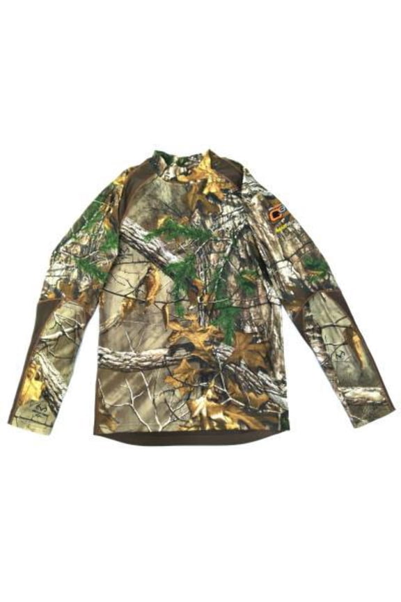 Field Stream Youth Base Defense Midweight Mock Neck Base Layer Realtree Extra