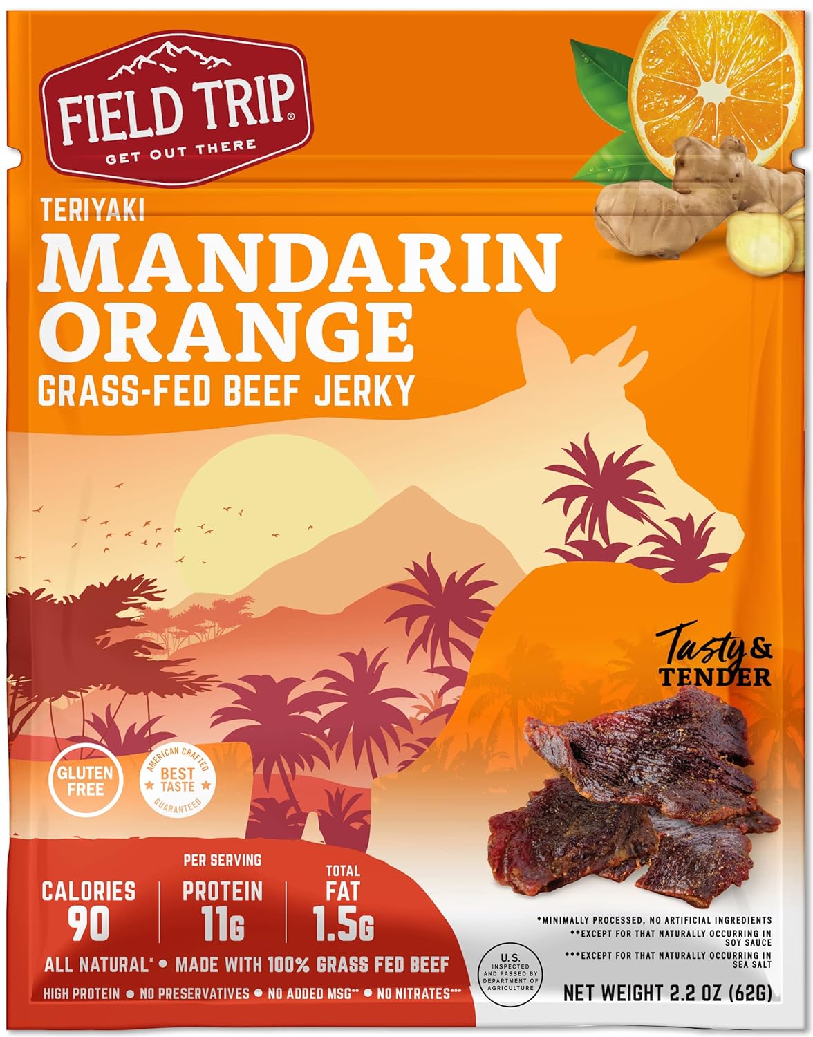 Field Trip Beef Jerky Gluten Free Jerky, Low Carb, Healthy High