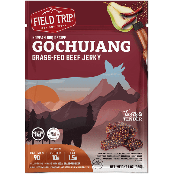 Field Trip Beef Jerky Gochujang Korea Style BBQ 1 oz 12 Pk