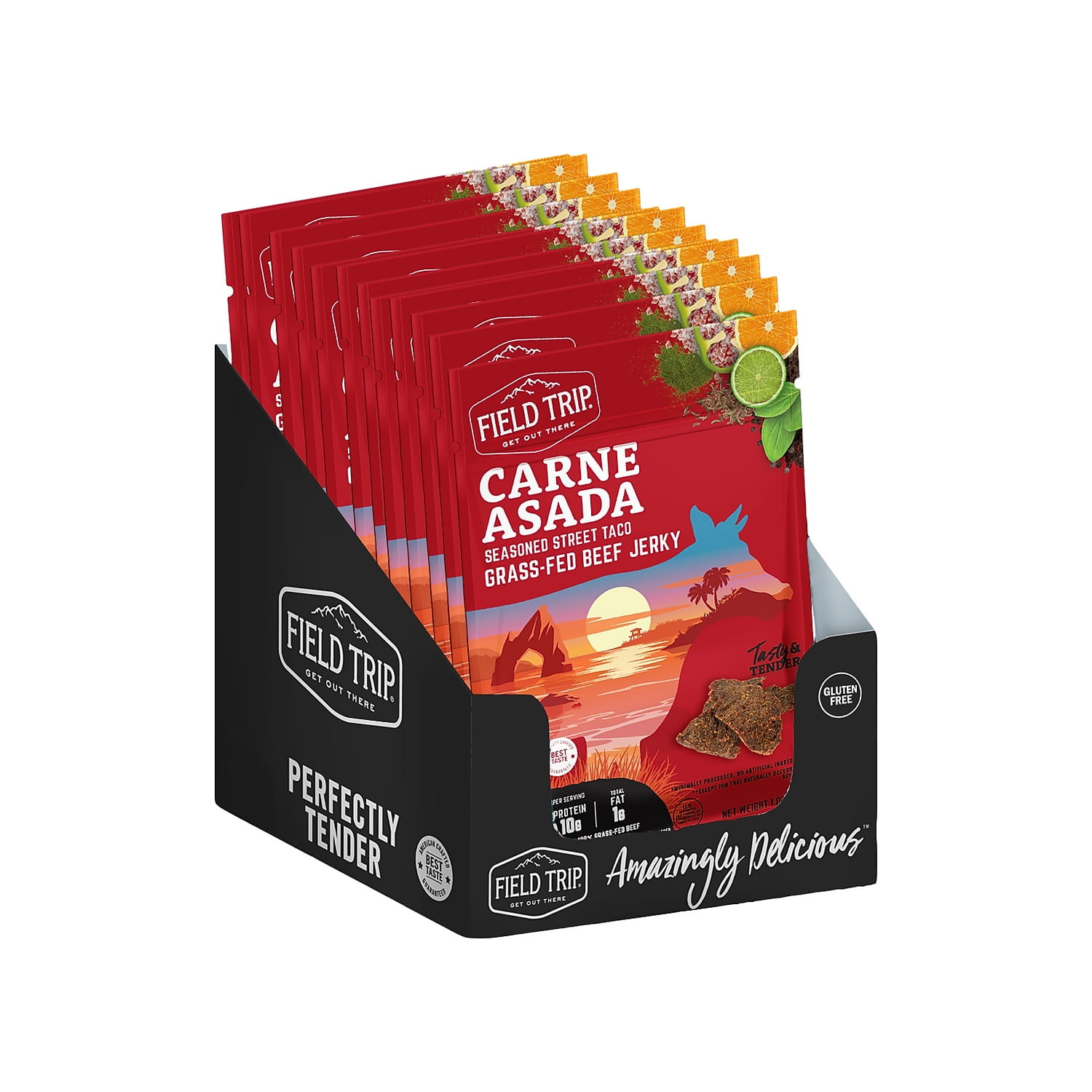 Field Trip Carne Asada Beef Jerky 1 oz. 12/Box (D0100BJ12CA)