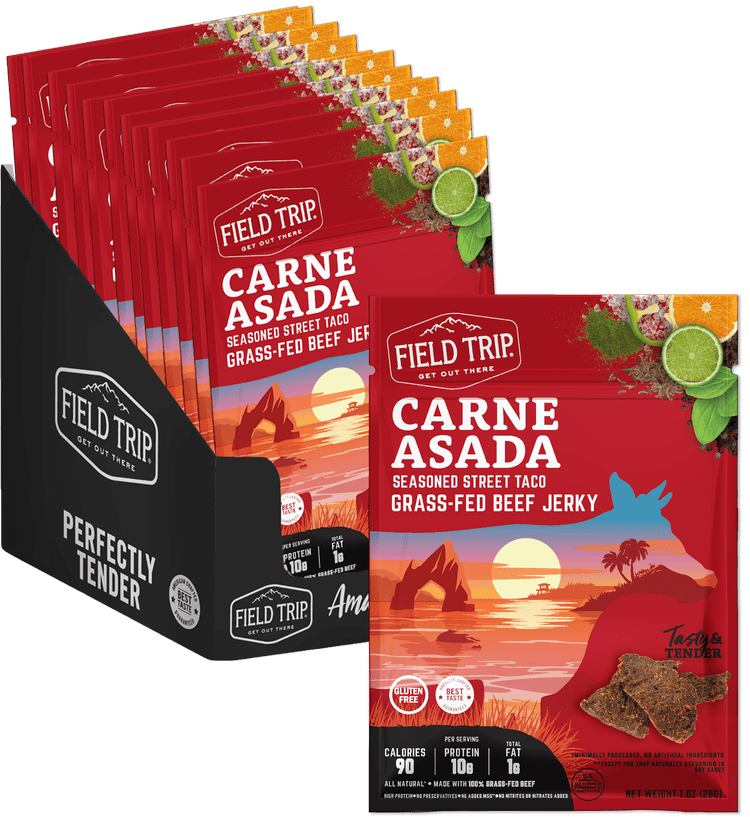 (9 Pack) Field Trip Jerky Carne Asada Street Taco 2.2 Oz