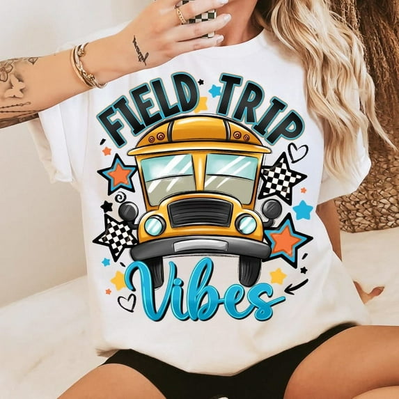 Field Trip Vibes Shirt, Field Day Shirt, School Bus Shirt, Back to School Shirt, Field Trip 2025 Shirt