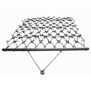 Field Tuff 4'x4' Steel Drag Rake Field Leveling Harrow with 1/2" Teeth
