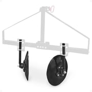 Field Tuff 43 Inch Disc Cultivator Garden Bedder Hiller For 3 Point Tractor