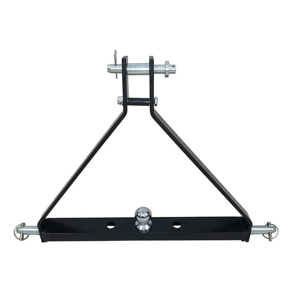Field Tuff FTF-013PTH Triangle Frame Lawn Tractor Trailer Hitch, Black