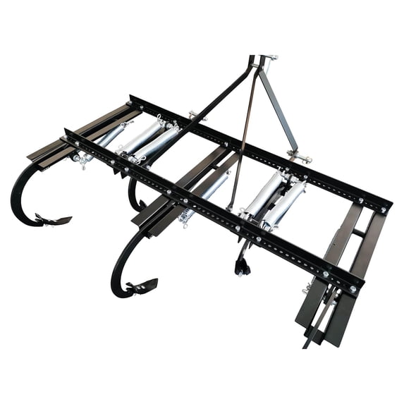 Field Tuff 3 Point Chisel Plow for Category 1 Tractors, Working Width of 65" with 5 Shanks