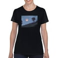 thumbnail image 1 of Field Under Moonlight T-Shirt Women -Ali Ghanaat Designs, Female Medium, 1 of 4