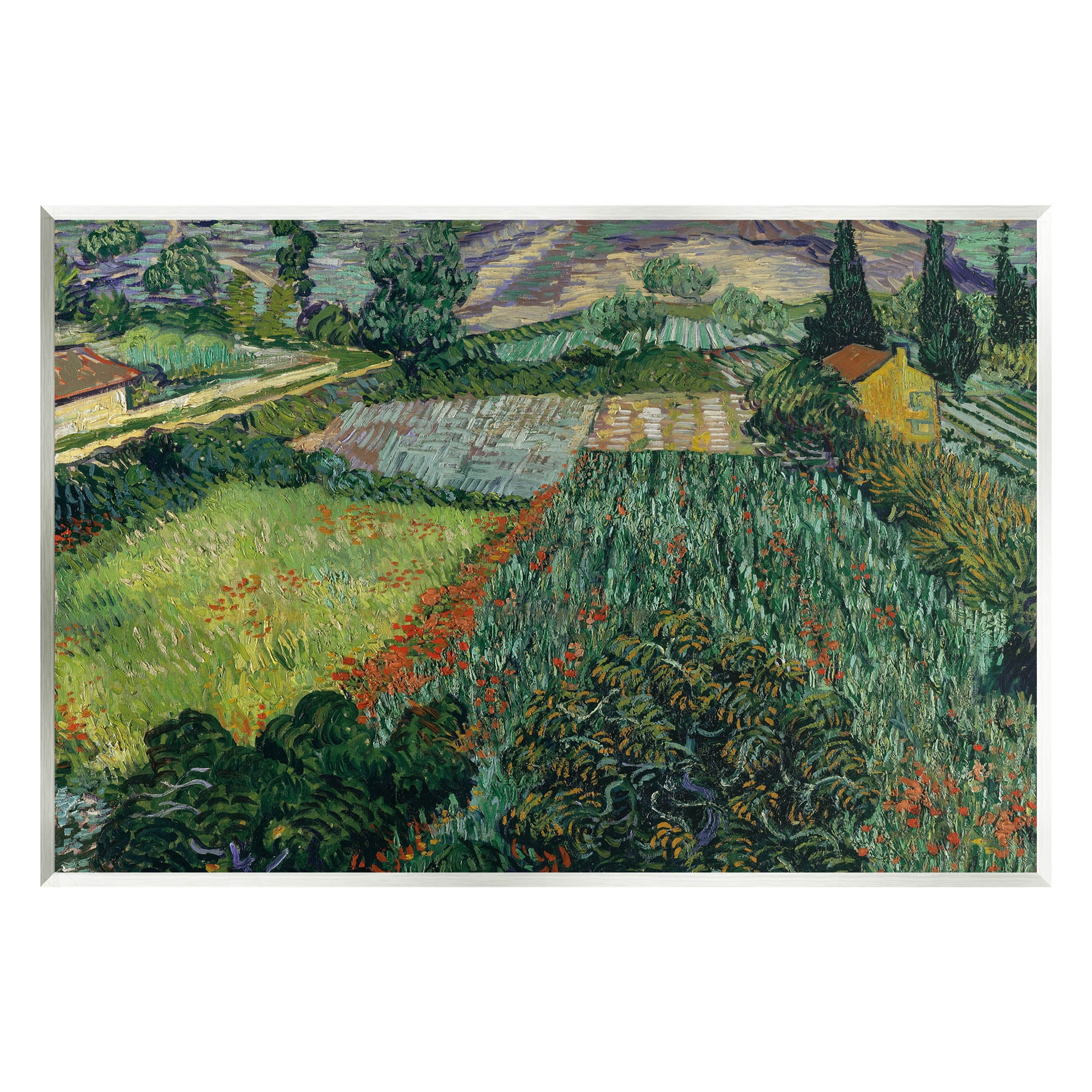 Field With Poppies Van Gogh Rural Scenery Landscape Painting Unframed Art Print Wall Art