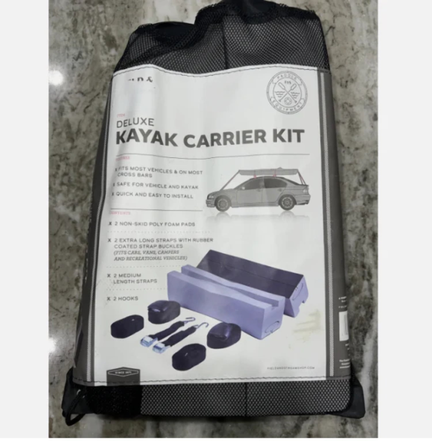 Field and Stream Deluxe Kayak Carrier Kit Holiday Gift