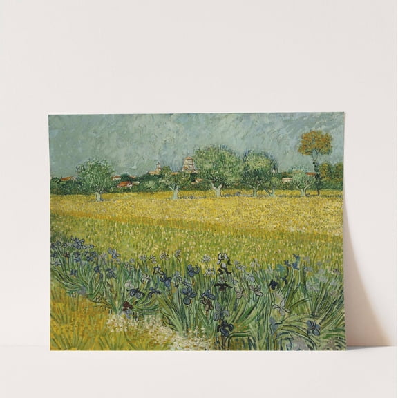 Field with flowers near Arles (1888) - Vincent Van Gogh Artwork - livingroom bedroom office dining room - 8.5x11 - High Quality Wall Art Poster Print Decor - UNFRAMED