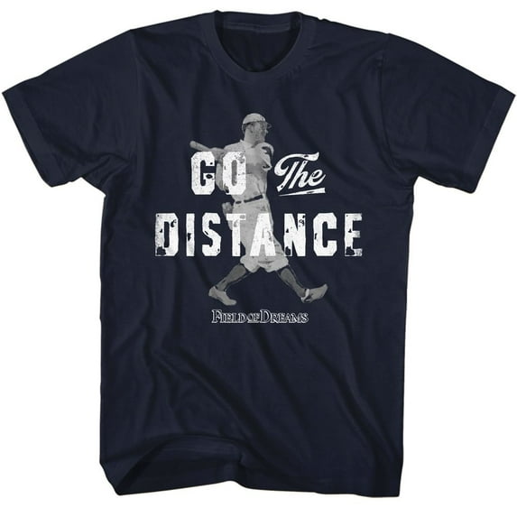 Field of Dreams Quote and Player Navy T-Shirt