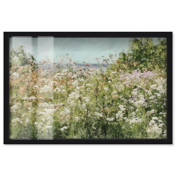 Field of Dreams Shadowbox Print Vintage Decor by Art Remedy, Black Frame, 36 x 24