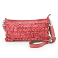 thumbnail image 1 of Field of Flowers Leather Handbag - Red, 1 of 3