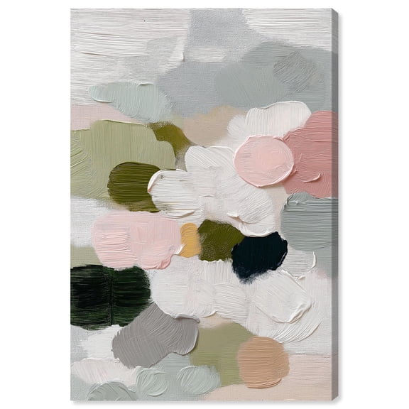 Field of Soft Colors I Canvas Print Green Wall Decor by Art Remedy, Gallery Wrapped, 10 x 15