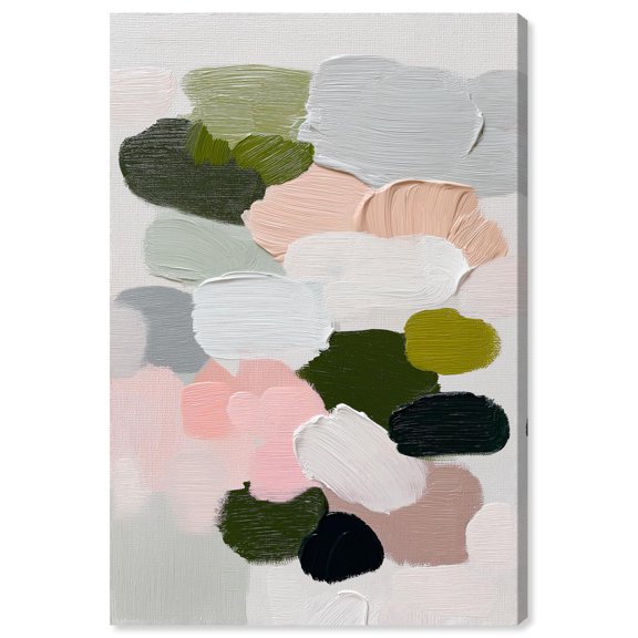 Field of Soft Colors II Canvas Print Green Wall Decor by Art Remedy, Gallery Wrapped, 20 x 30