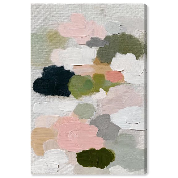 Field of Soft Colors III Canvas Print Green Wall Decor by Art Remedy, Gallery Wrapped, 10 x 15