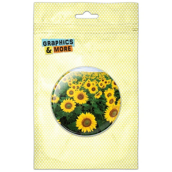 Field of Sunflowers Refrigerator Button Magnet