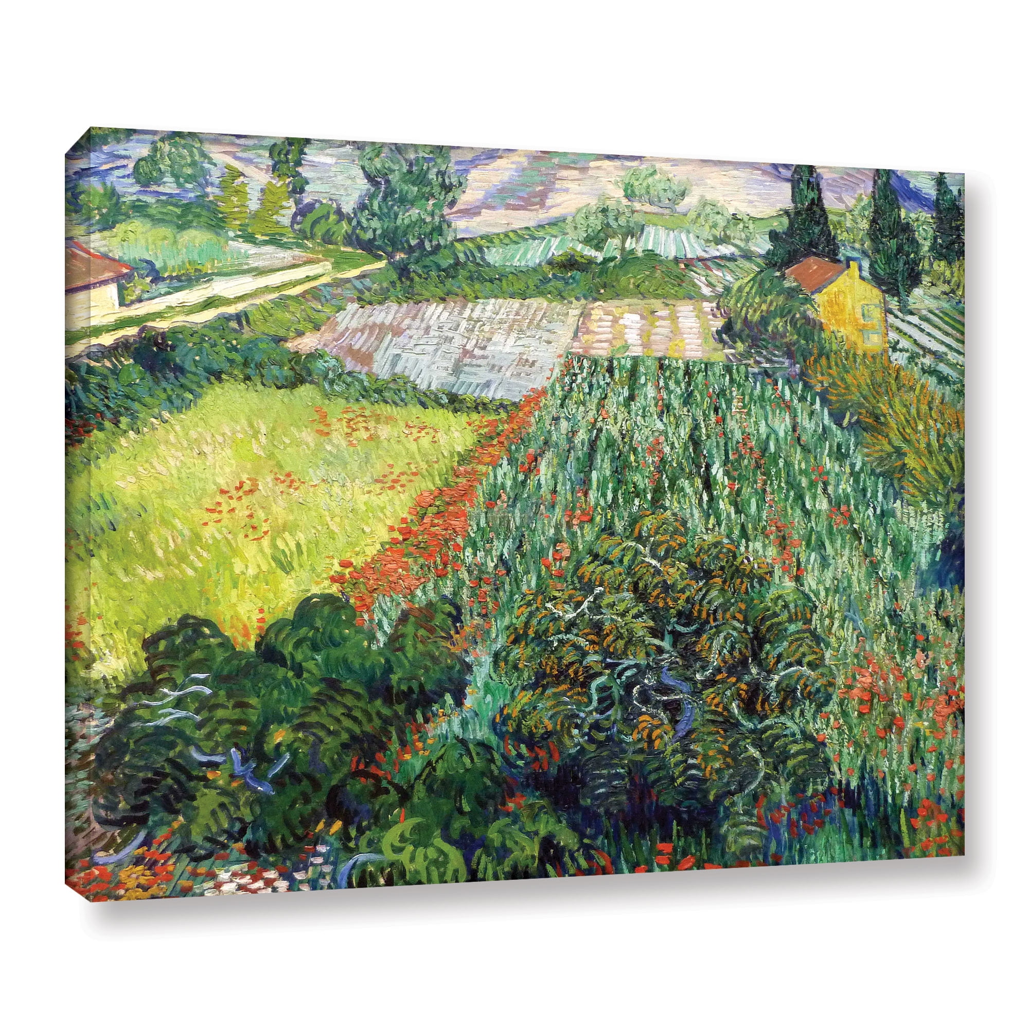 Field with Poppies Gallery Wrapped Canvas