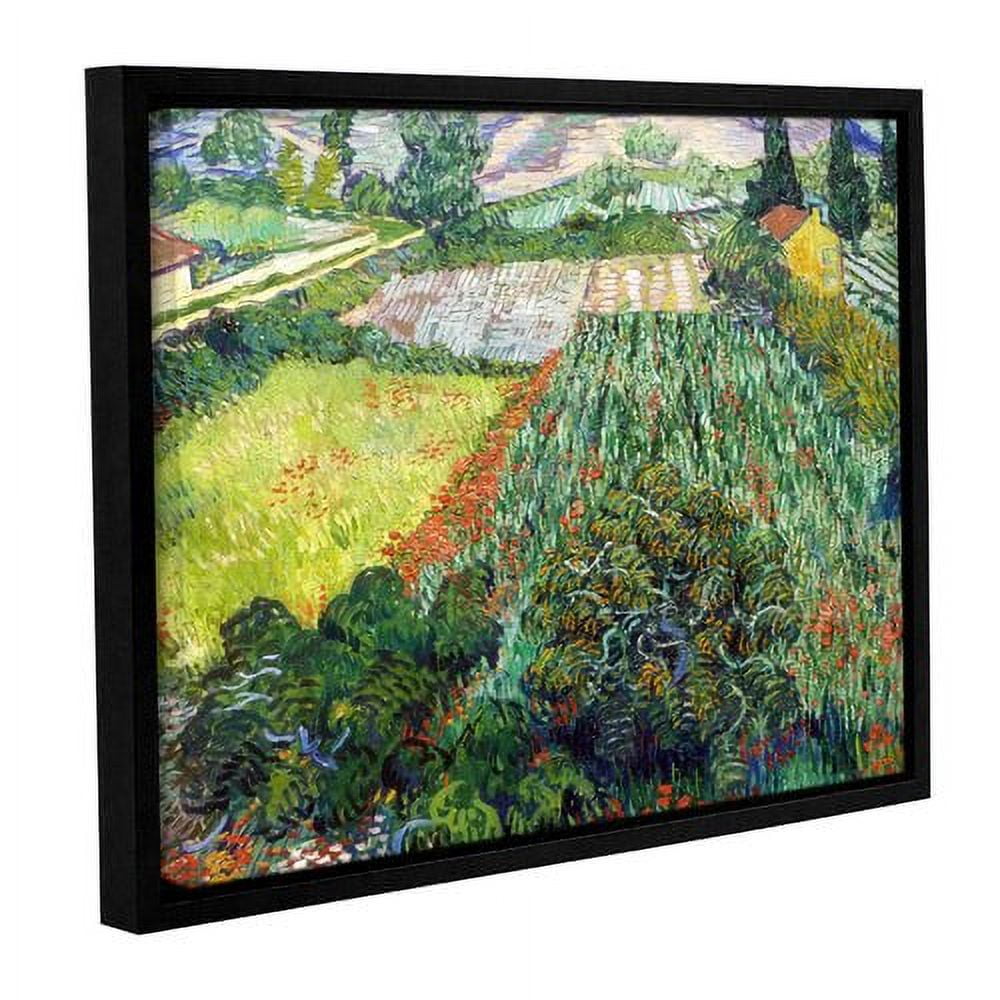 Field with Poppies Gallery Wrapped Floater-framed Canvas