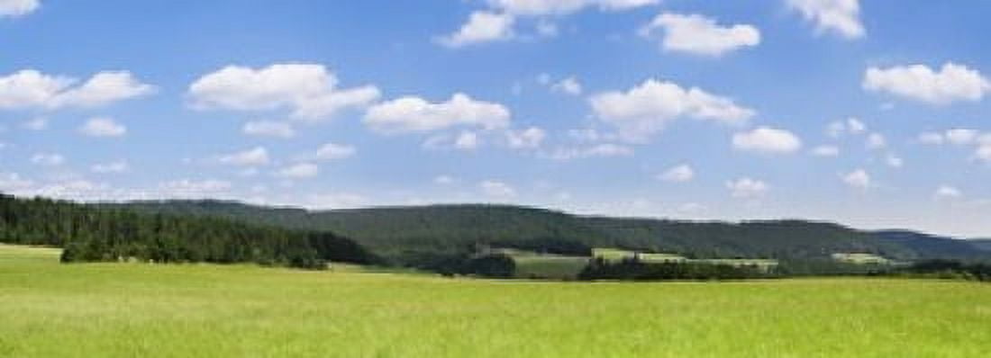 Field with a mountain range in the background Schramberg Rottweil Black Forest Baden-Wurttemberg Germany Canvas Art - Panoramic Images (18 x 7)