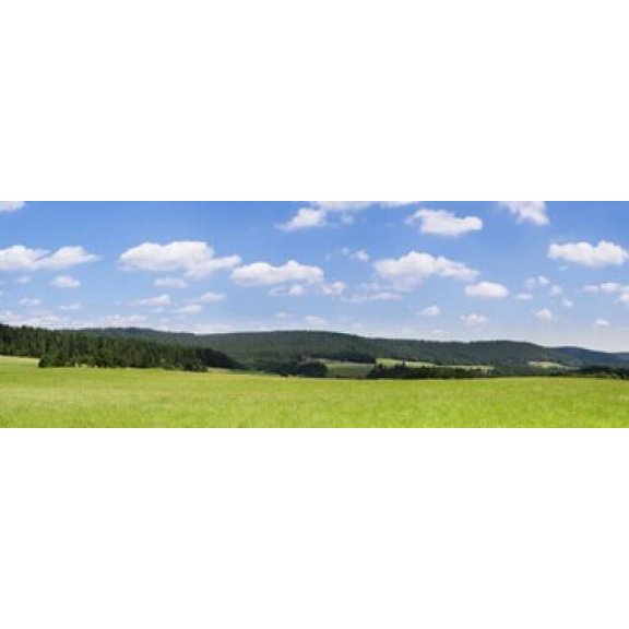 Field with a mountain range in the background Schramberg Rottweil Black Forest Baden-Wurttemberg Germany Canvas Art - Panoramic Images (18 x 7)