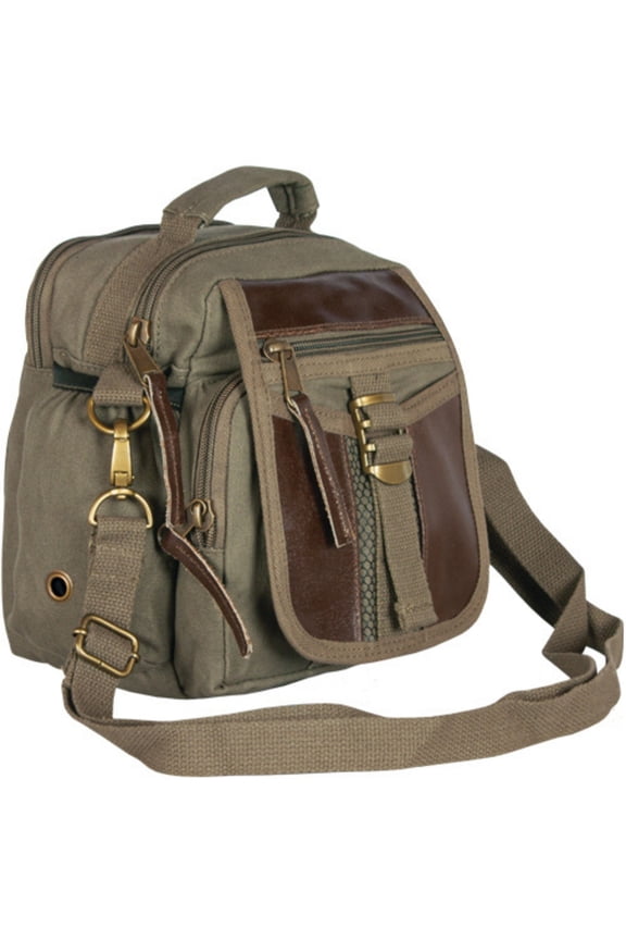Urban Explorer - Crossbody Travel Organizer Bag - Olive Drab Green