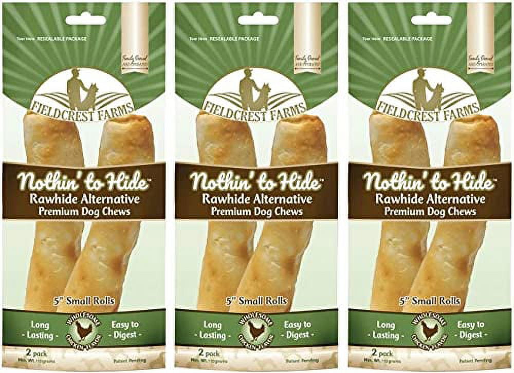 Fieldcrest Farms Nothin' to Hide Chicken Rawhide Rolls 5 2Pack