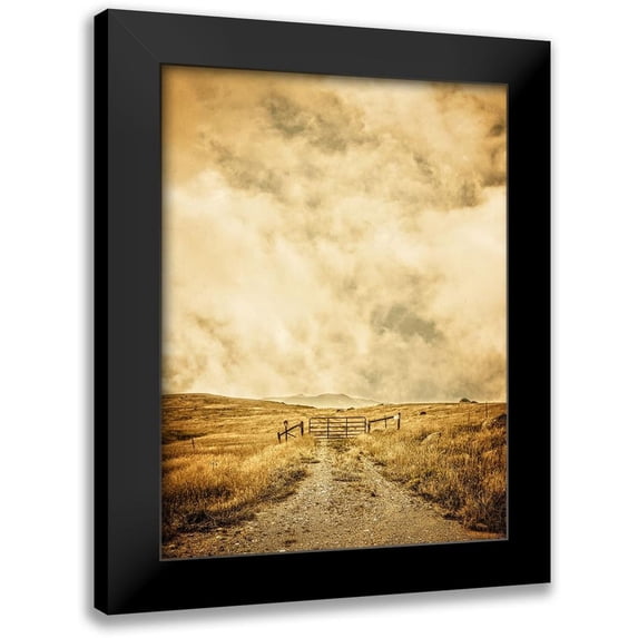 Fielding, Edward M. 15x18 Black Modern Framed Museum Art Print Titled - Ranch Gate