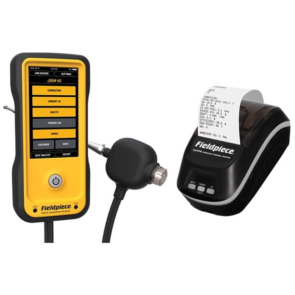 Fieldpiece Combustion Analyzer and Printer CAT45K2