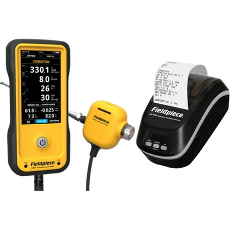 Fieldpiece CAT85K2 - Combustion Analyzer with Live Draft, Built-in Manometer, an
